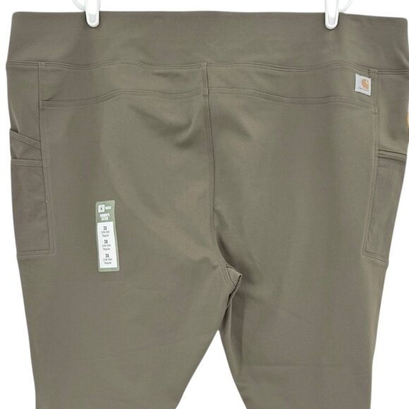 Carhartt Women Force Fitted Lightweight Olive Utility Legging 3X 24W-26W Reg NWT - Picture 4 of 11